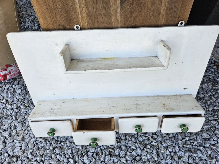 Półka kuchenna, szufladki PRL 85x45
