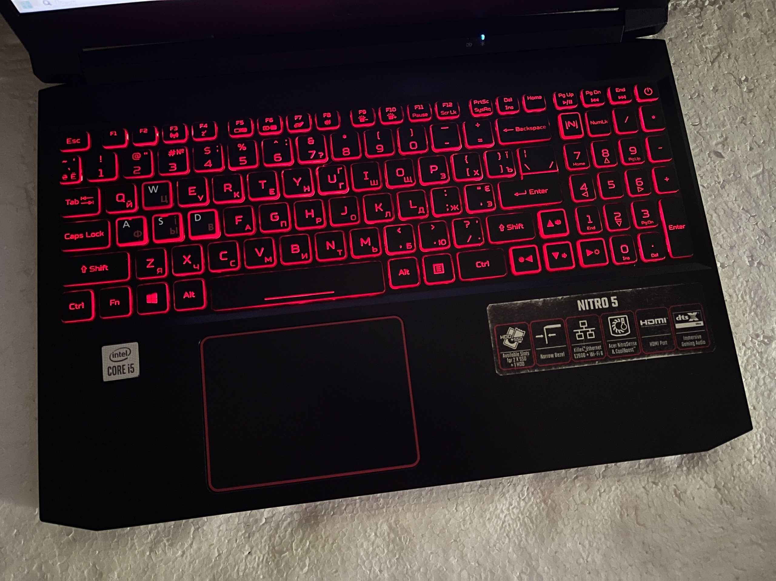 Игровой Acer NITRO 5 /Core i5 10300H/ 16 RAM/ GTX 1650/ ВЕСЬ КОМПЛЕКТ!