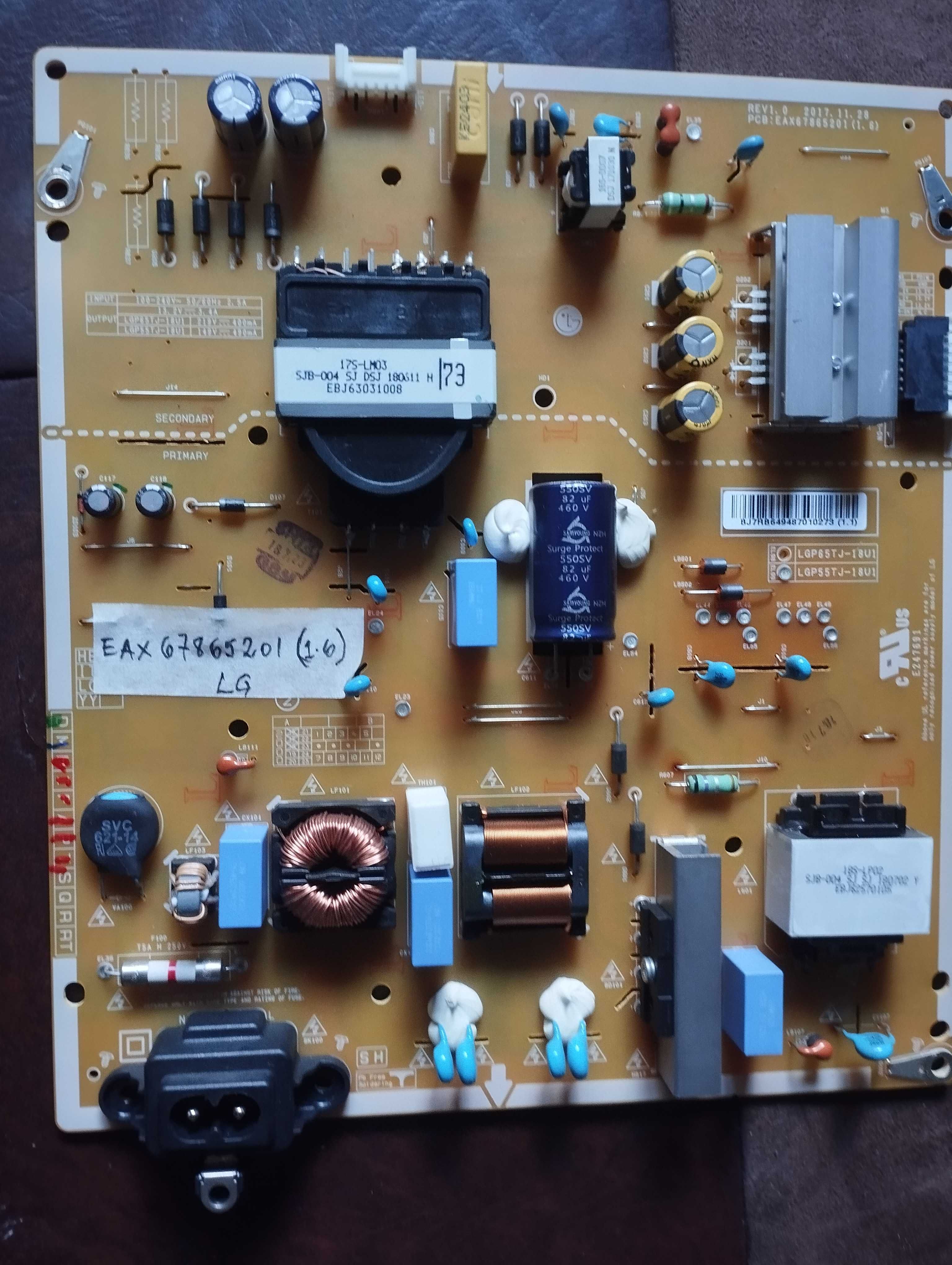 placa de fonte de Tv led
