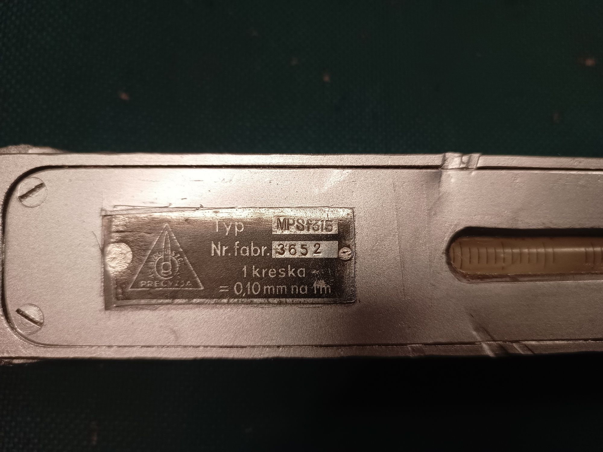 Poziomica maszynowa typ MPSf315 0.10 mm