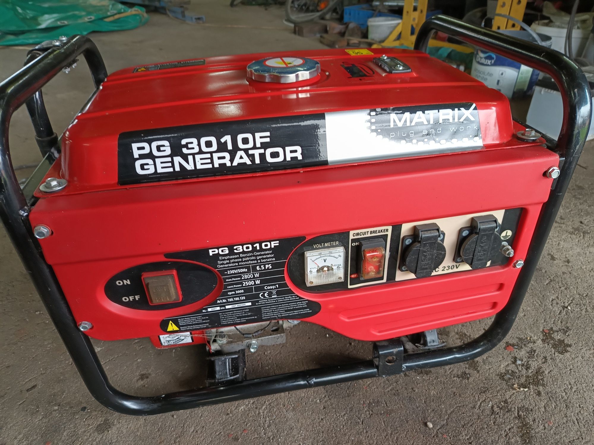 Generator prądu jednofazowy 230V