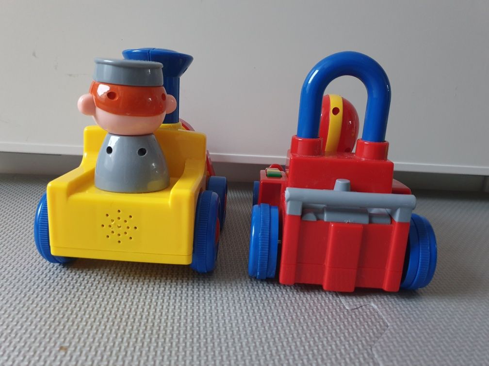 Navystar zabawka interaktywna lokomotywa i autko wyścigówka ciuchcia