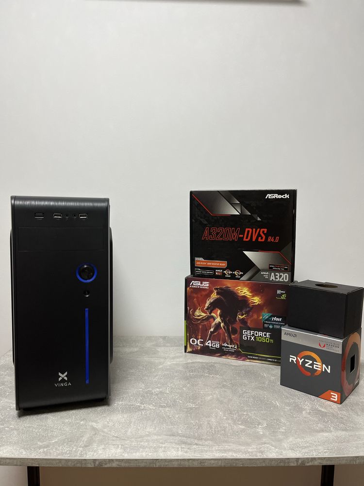 Продам Настольный компьютер AMD Ryzen 3 с монитором Acer и колонками