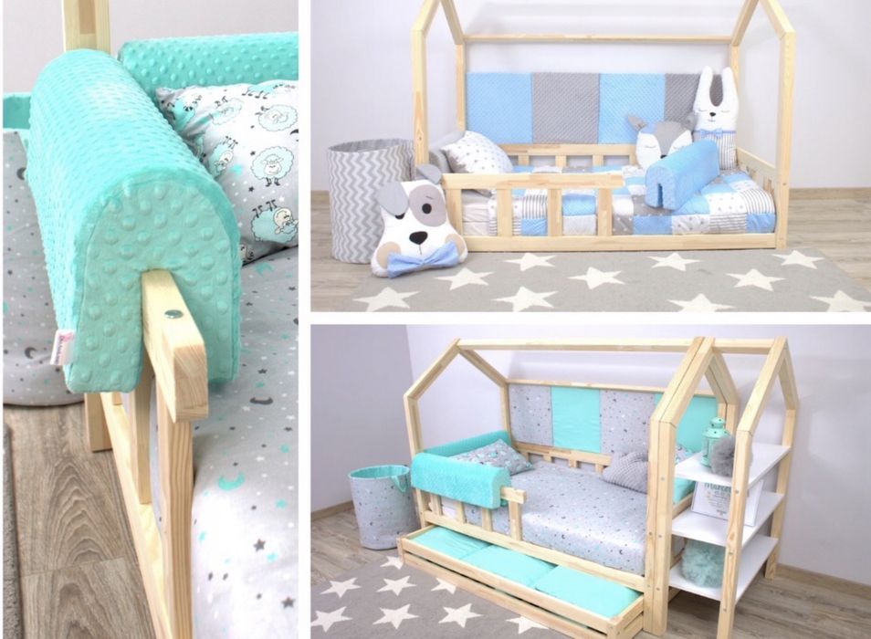 3 x ochraniacze piankowe na lóżko , BARIERKĘ 70 CM