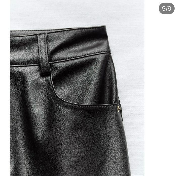 Штани з екошкіри Zara