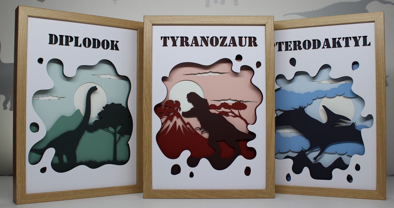 Ramka 3D Shadow Box Pterodaktyl