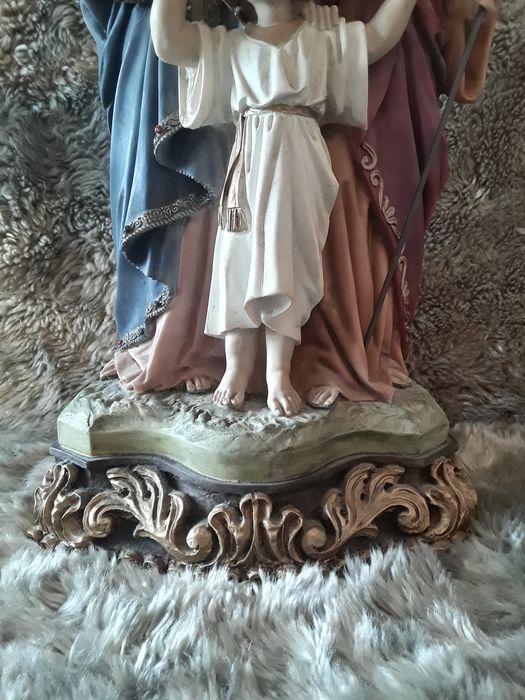 Menino Jesus Maria e José - arte sacra