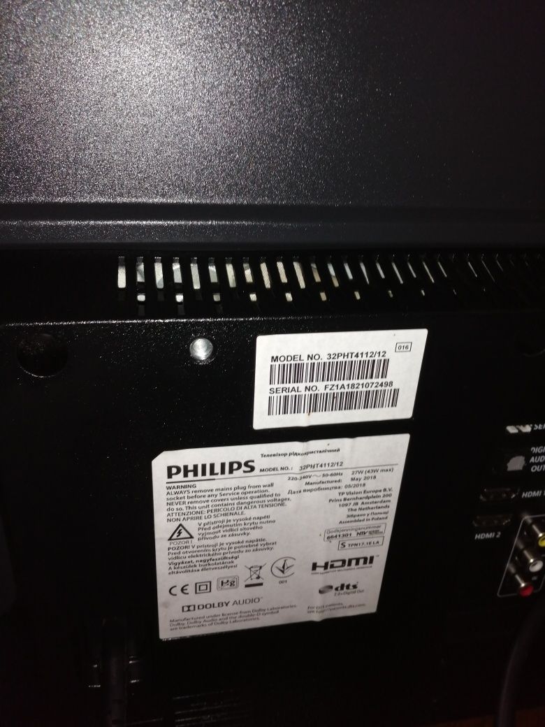 Philips 32 cale Dvbt2 H 265
