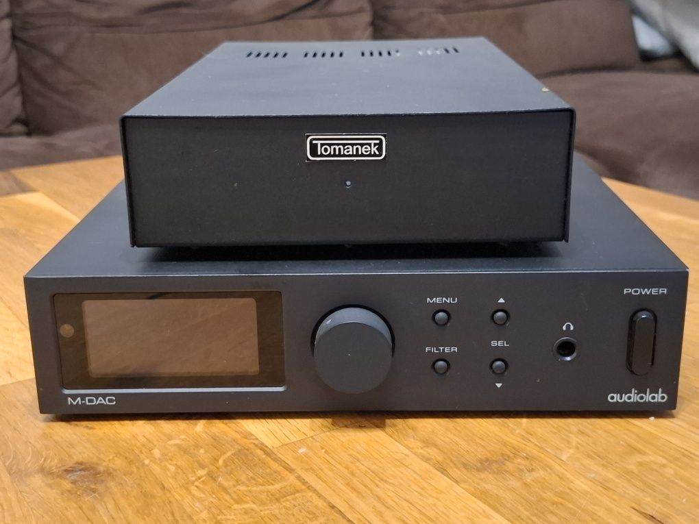 DAC Audiolab m-dac plus dedykowany zasilacz Tomanek