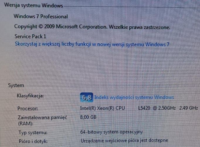 Komputer stacjonarny Dell (PC) Intel Xeon L5420