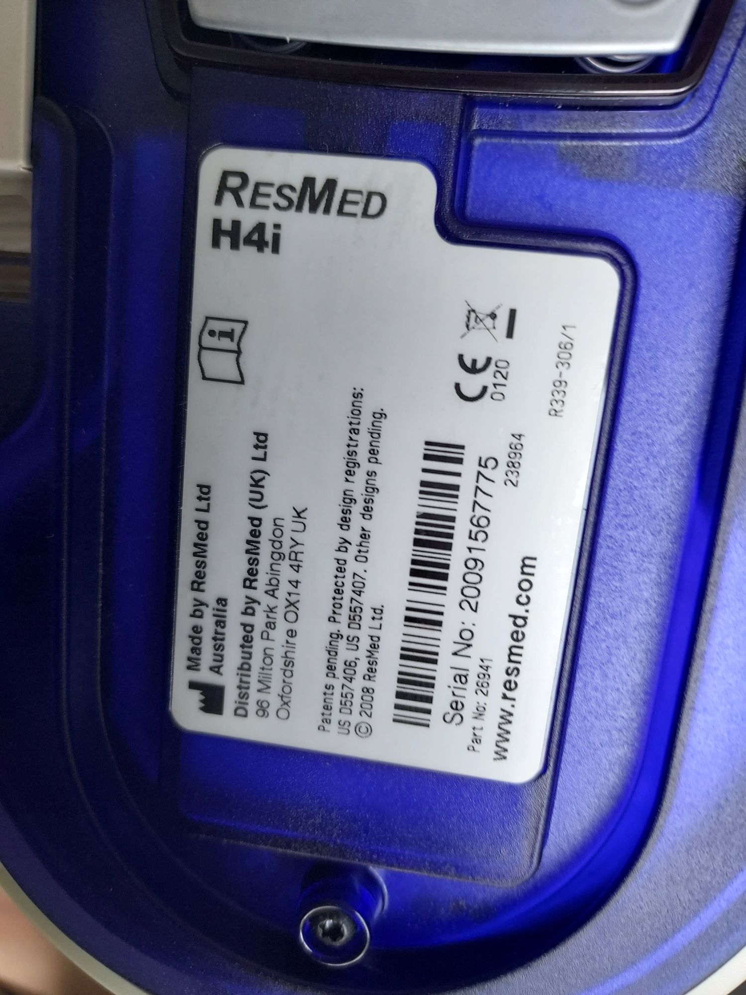 Aparat do oddychania bezdech ResMed Elite 8S CPAP maska nawilżacz !