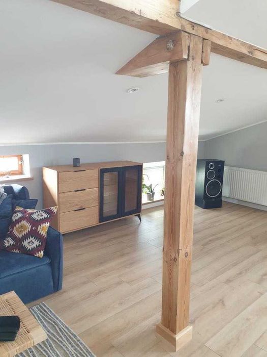 Komoda witryna dębowa olejowana loftowa naturalna handmade