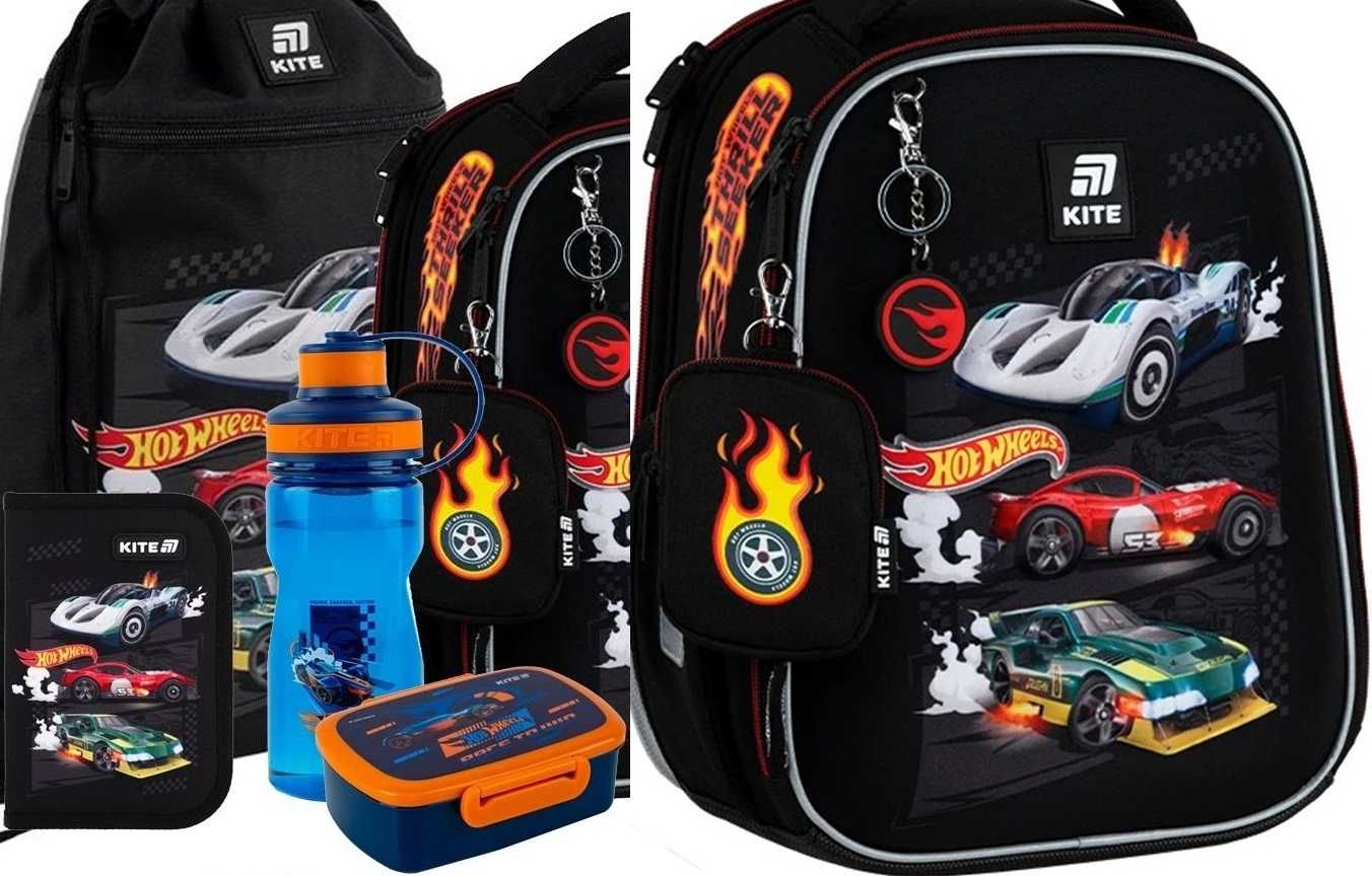 Рюкзак Kite Education каркасный Hot Wheels 555S шкільний