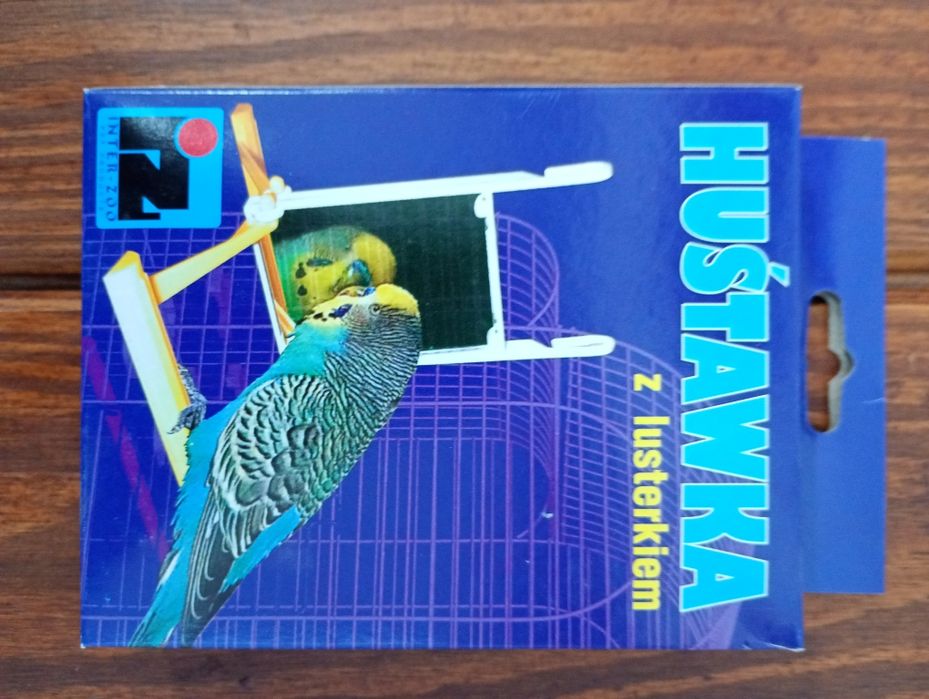 Nowa huśtawka z lusterkiem dla ptaków i nie tylko