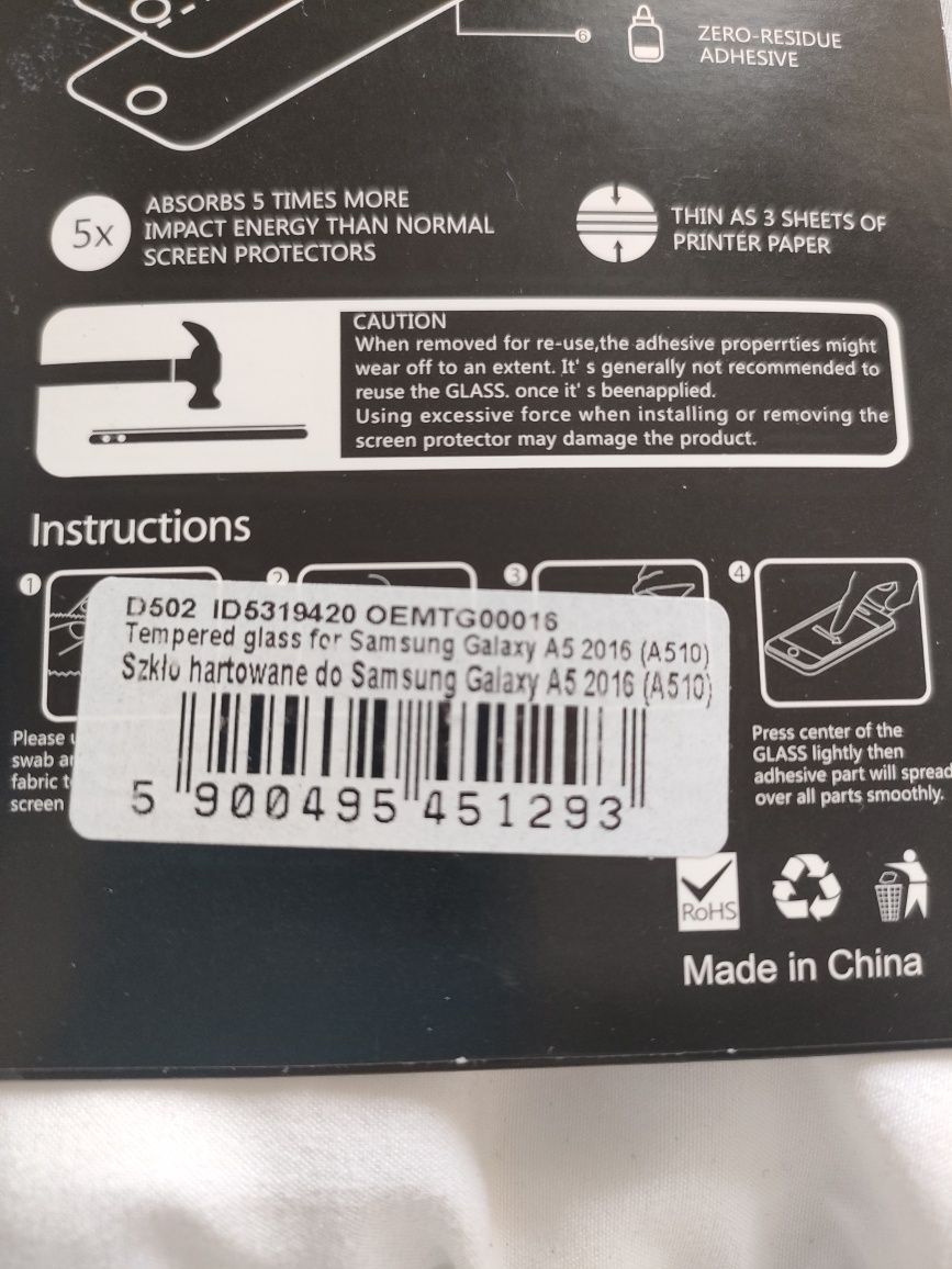 Zestaw etui i szkło hartowane do Samsung Galaxy A5