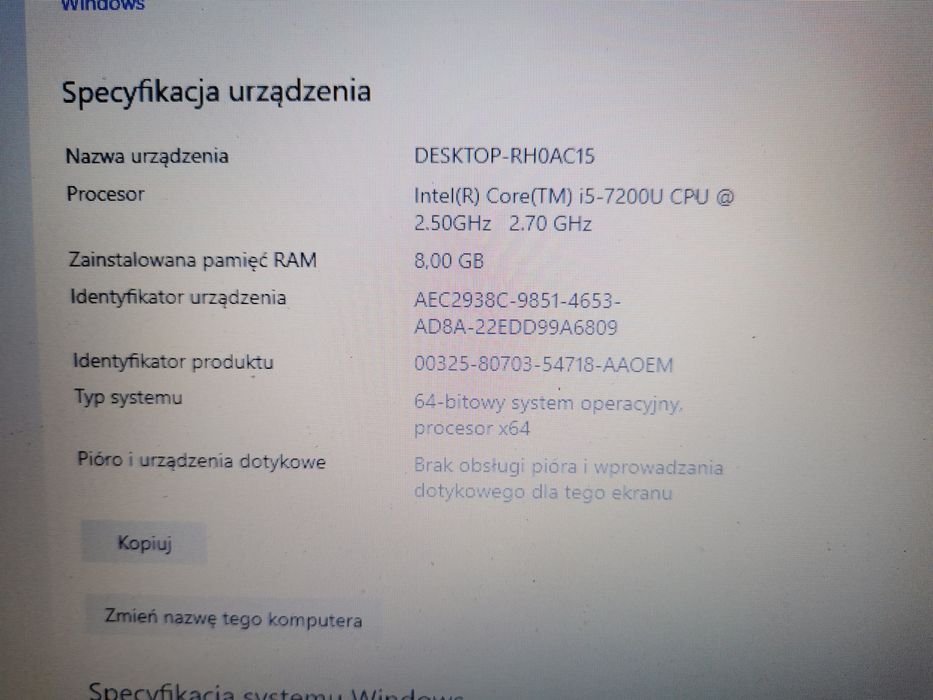 Dell inspiron 5767 i5-7200u 17"