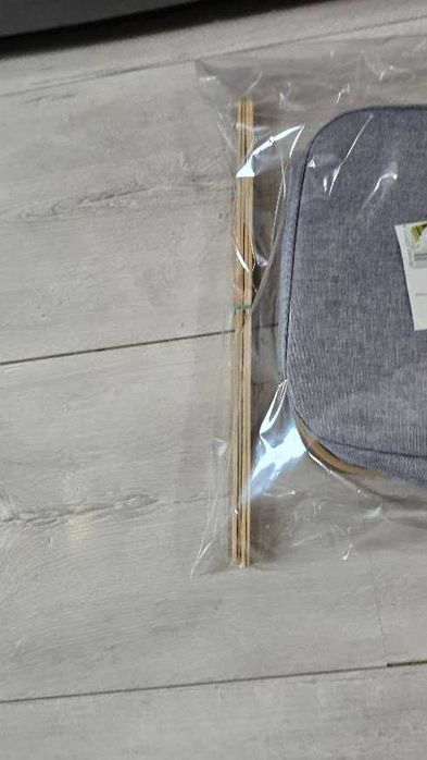Relaxdays Kosz pojemnik wolnostojący na pranie zabawki  składany 42L