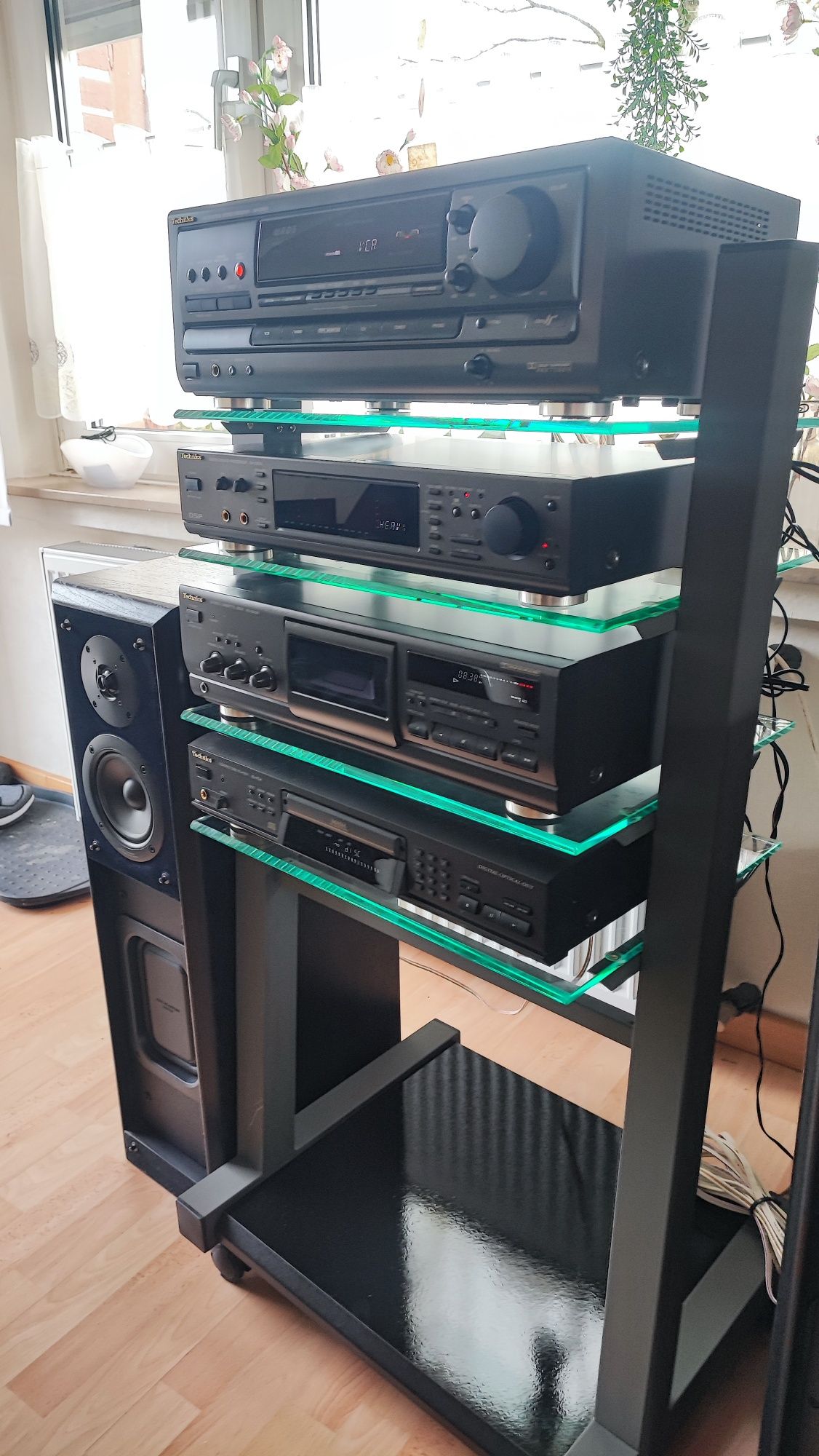 Wieża Technics plus kolumny SB-M500