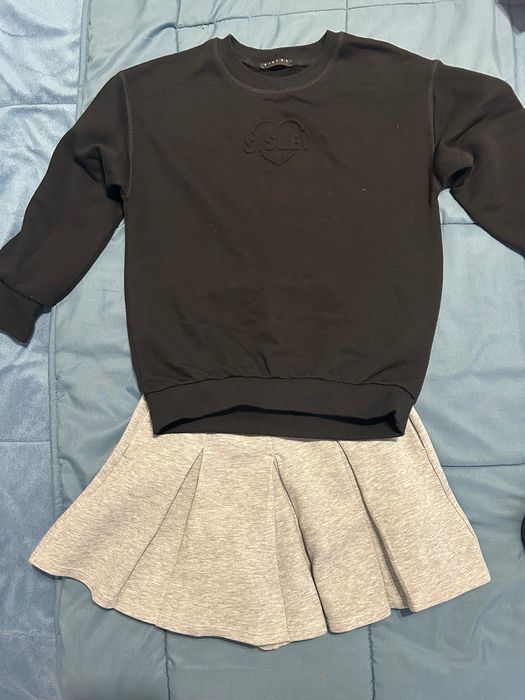 Світшот  Sisley та юбка шорти Uniqlo