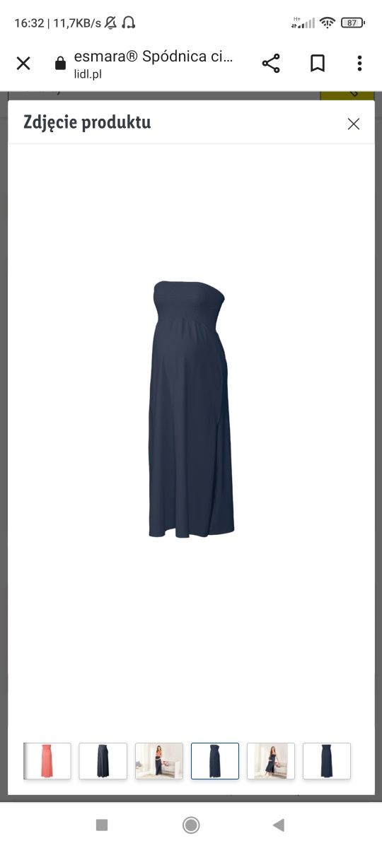 Nowa sukienka/spódnica ciążowa 2w1