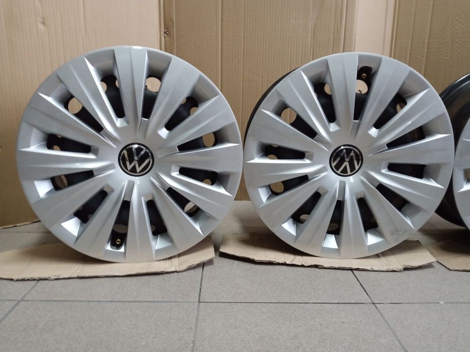 TSM Felgi Stalowe 5x112 15" Kołpaki VW Audi Seat Skoda Polo Golf Passa