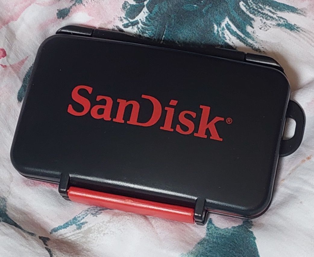 Organizer, pojemnik, etui na karty pamięci SD, czarny, SanDisk
