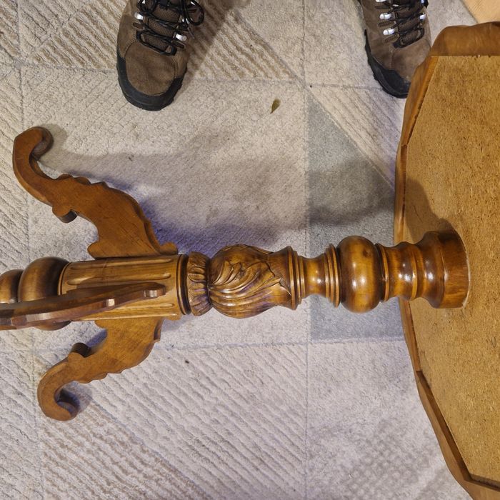 Stolik okrągły kawowy vintage prl