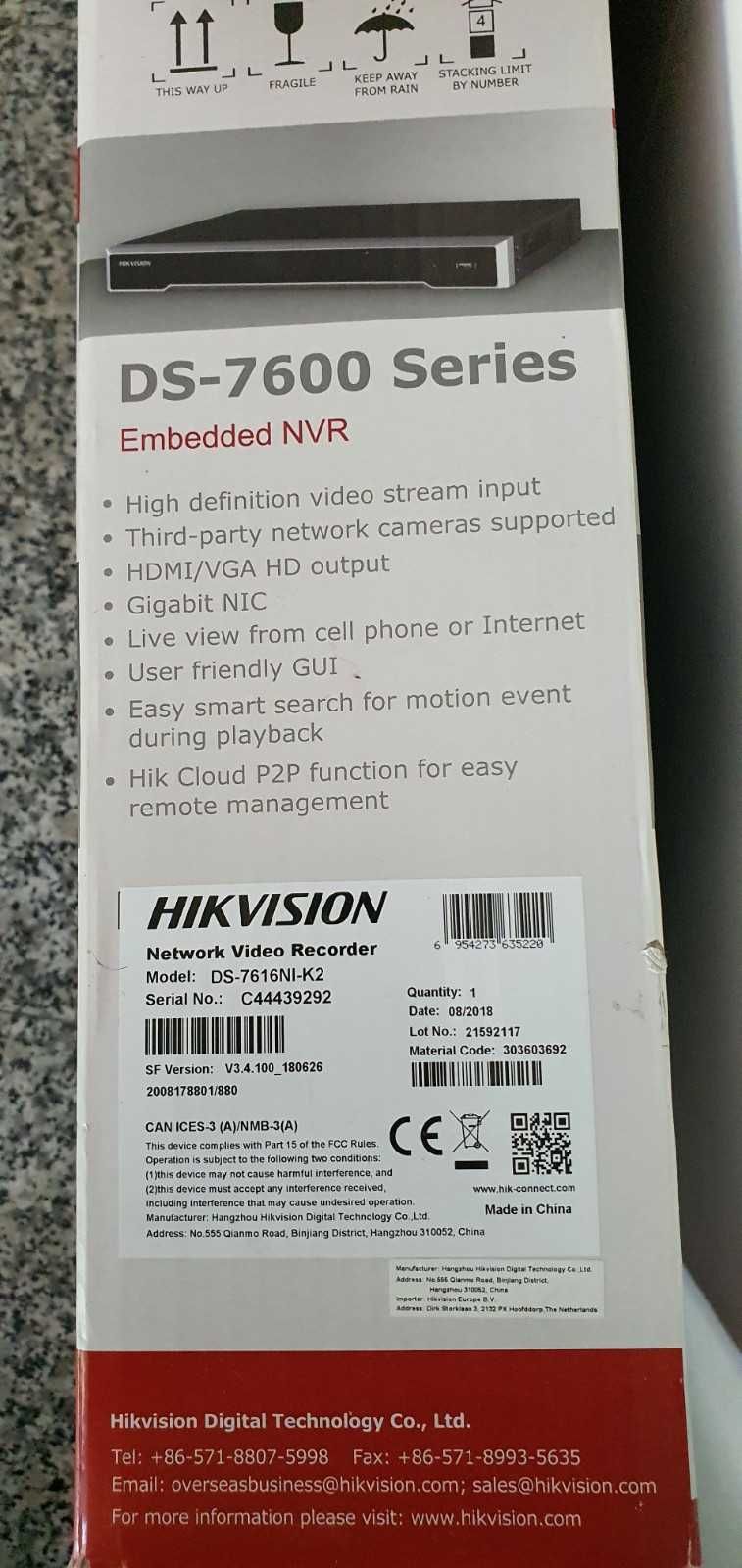 Vendo NVR Hikvision DS-7600 Series