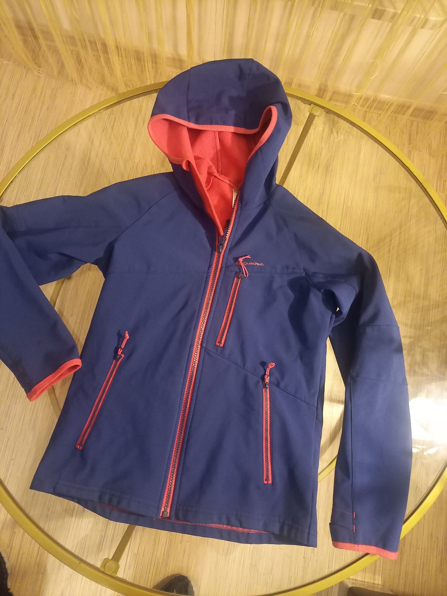 Bluza softshell 133 / 142 cm kurtka kurteczka dla dziewczynki