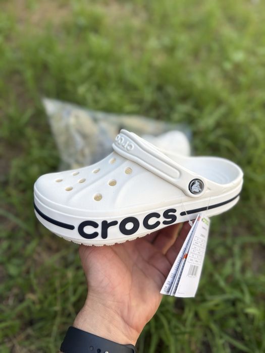Crocs bayaband white білі крокси баябенд крокси чоловічі крокс мужские