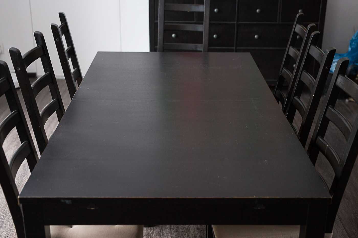 Stół drewniany rozkładany IKEA Bjursta 140/220