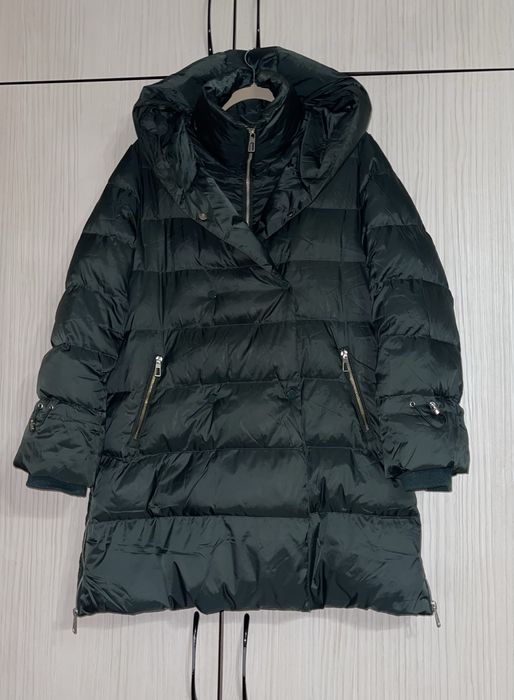 Смарагдовий пуховик, куртка на пуху Zarа