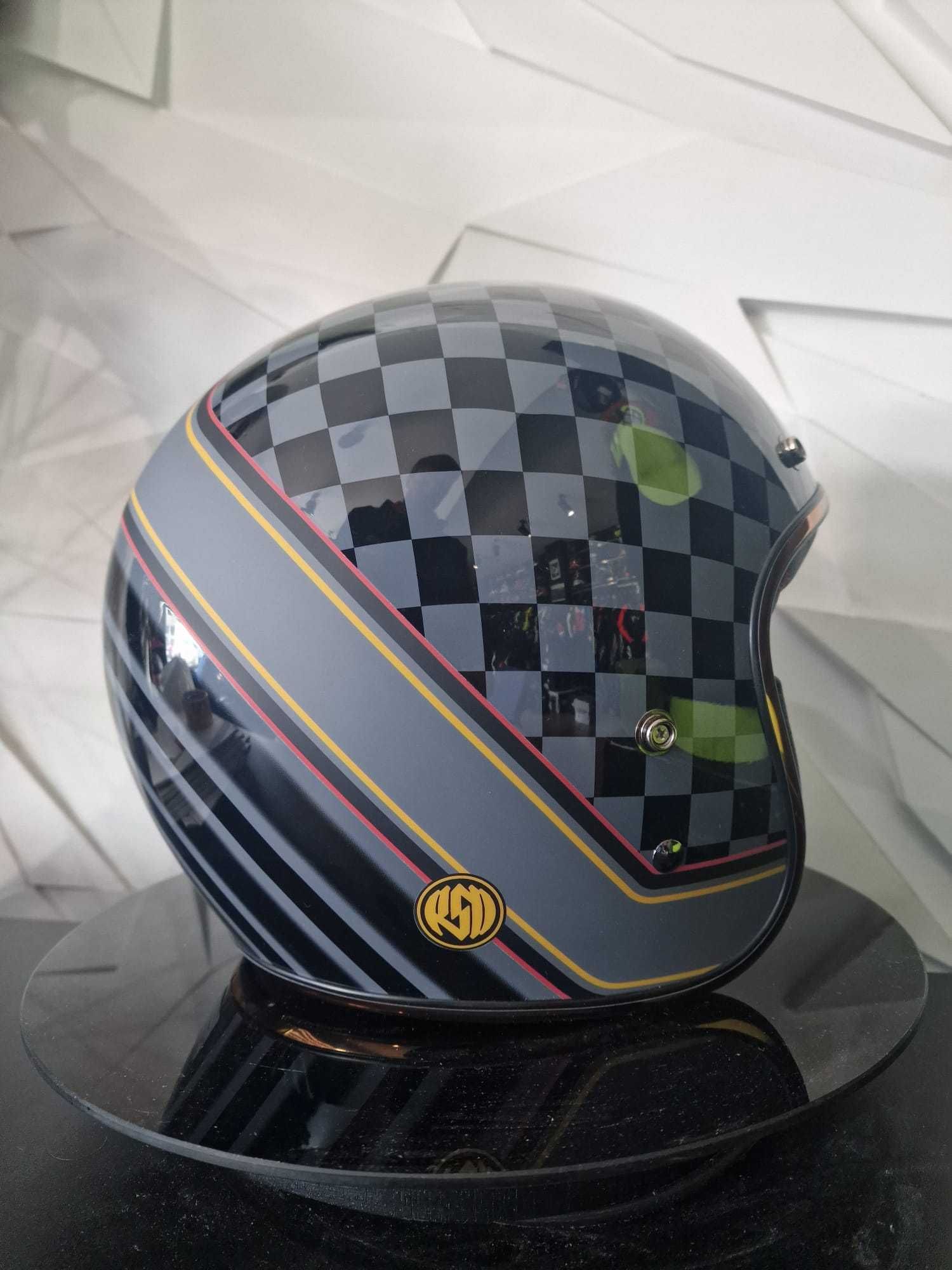 Kask orzech klasyczny Bell Custom 500 RSD Black/Gold 'M 'L 'XL GRATISY