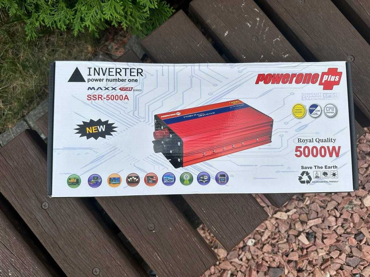 Инвертор 12v-220v Powerone 5000W Перетворювач напруги Преобразователь