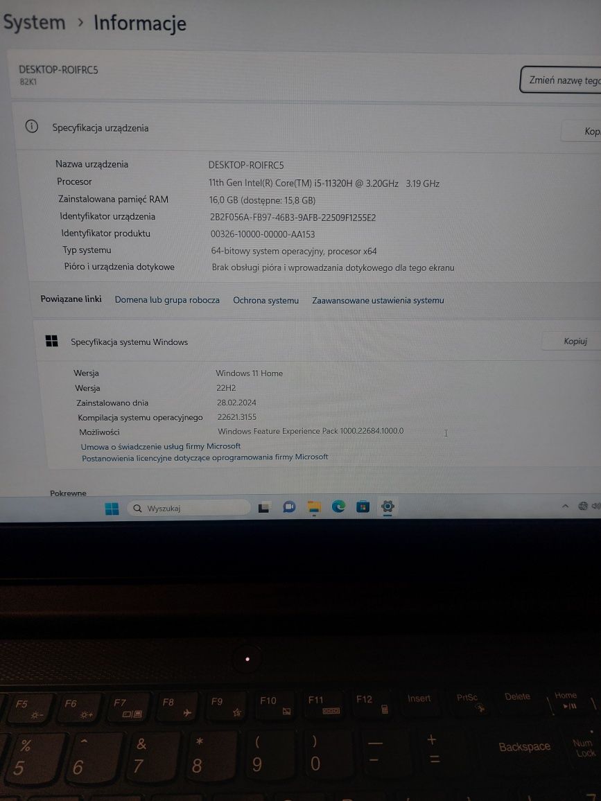 Laptop Lenovo Geaming 3  , i5-11320H GTX1650 !!