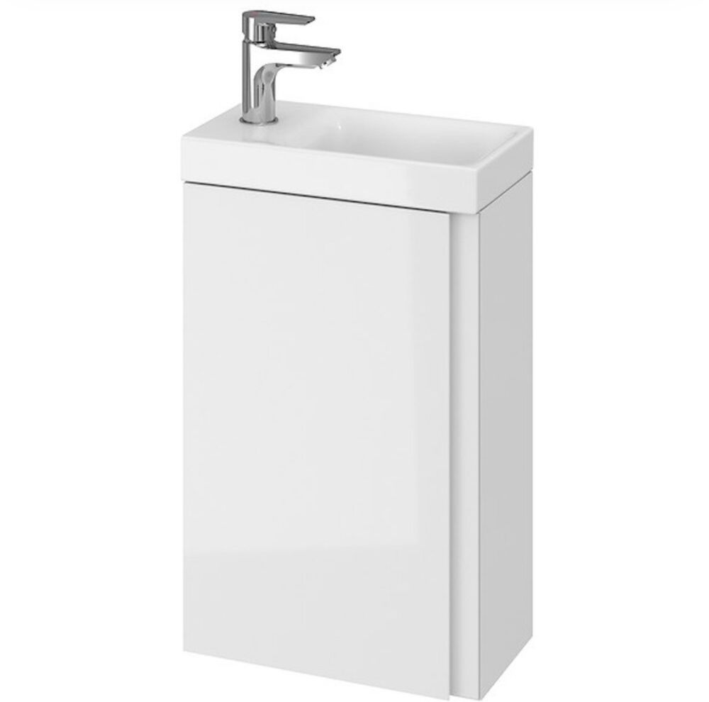 Szafka Łazienkowa Z Umywalką Cersanit Moduo 40 Cm Biały