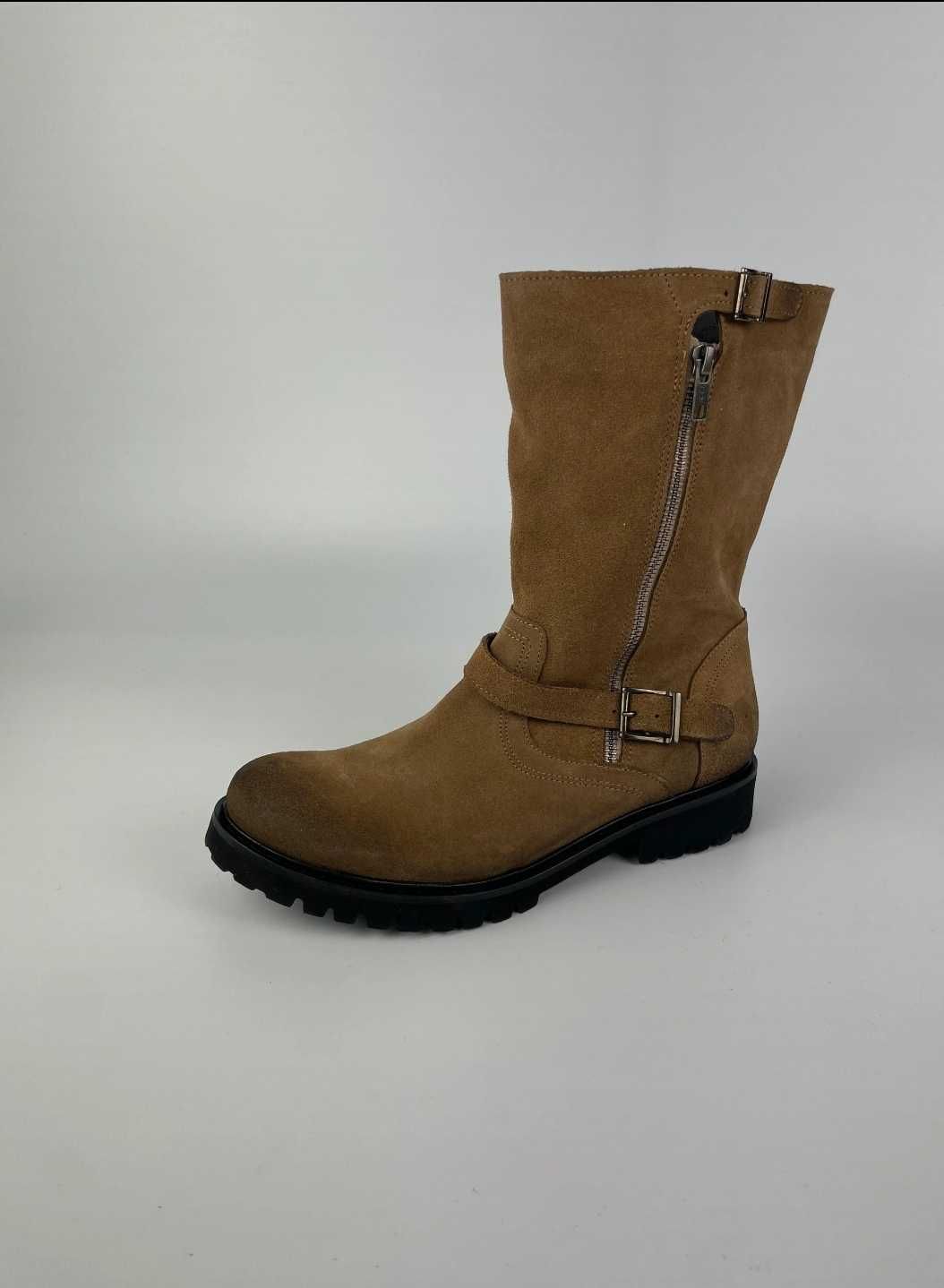Felmini botki zamszowe brązowe wygodne buty rozm. 40 [399]