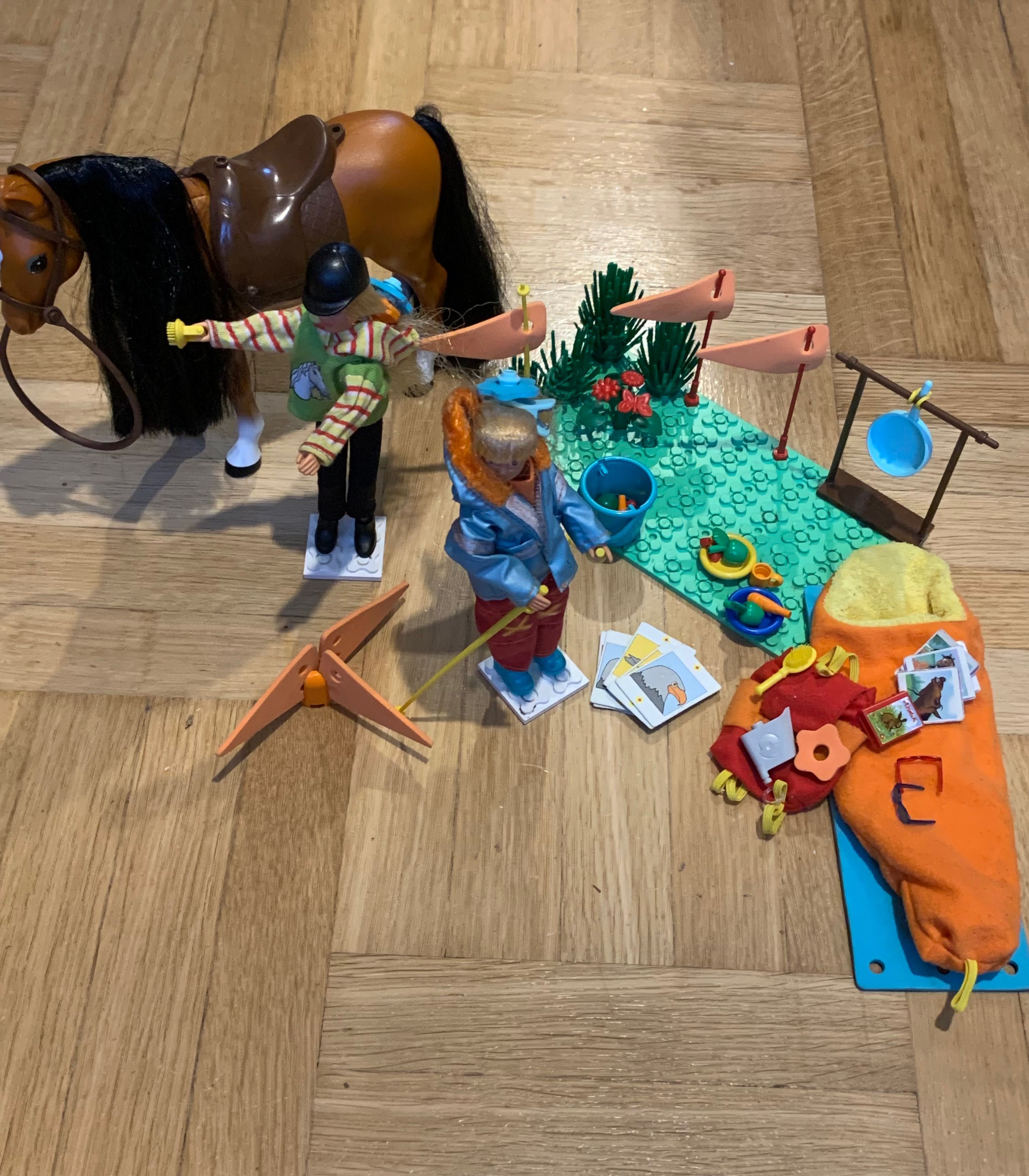 Lego Scala, zestaw lalki plus koń- 2 figurki plus koń