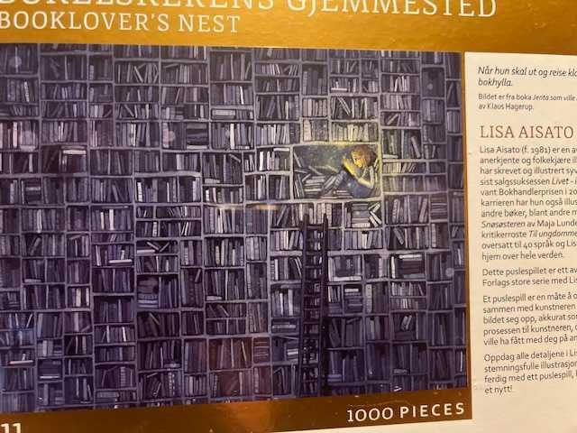 Puzzle Lisa Aisato 1000 elementów, Rainfall Miłośniczka książek Nowe