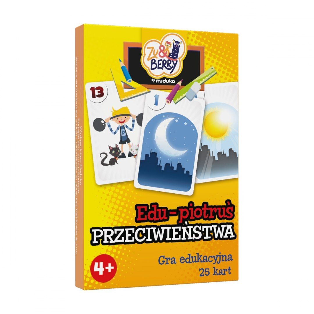 MUDUKO Gra Edu Piotruś przeciwieństwa karty do gry