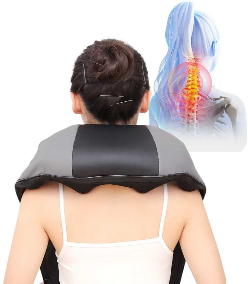Masażer Karku Pleców Ciała Shiatsu Profesjonalny Pas Masujący Grzejący