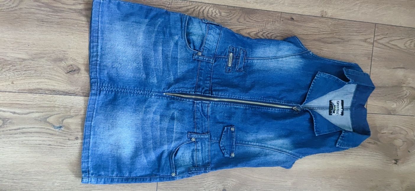 Tunika sukienka jeans xl
