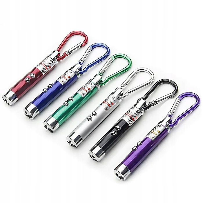 Laser wskaźnik laserowy latarka zabawka dla kota psa 3w1