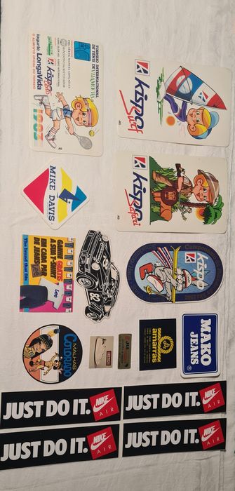 Autocolantes de marcas portuguesas e estrangeiras. Decada de 70/80/90.