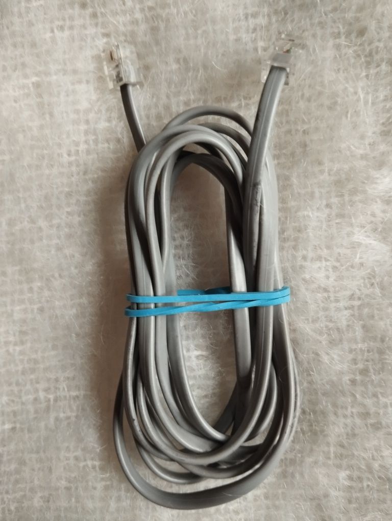 Zestaw vintage kable do telefonów stacjonarnych
