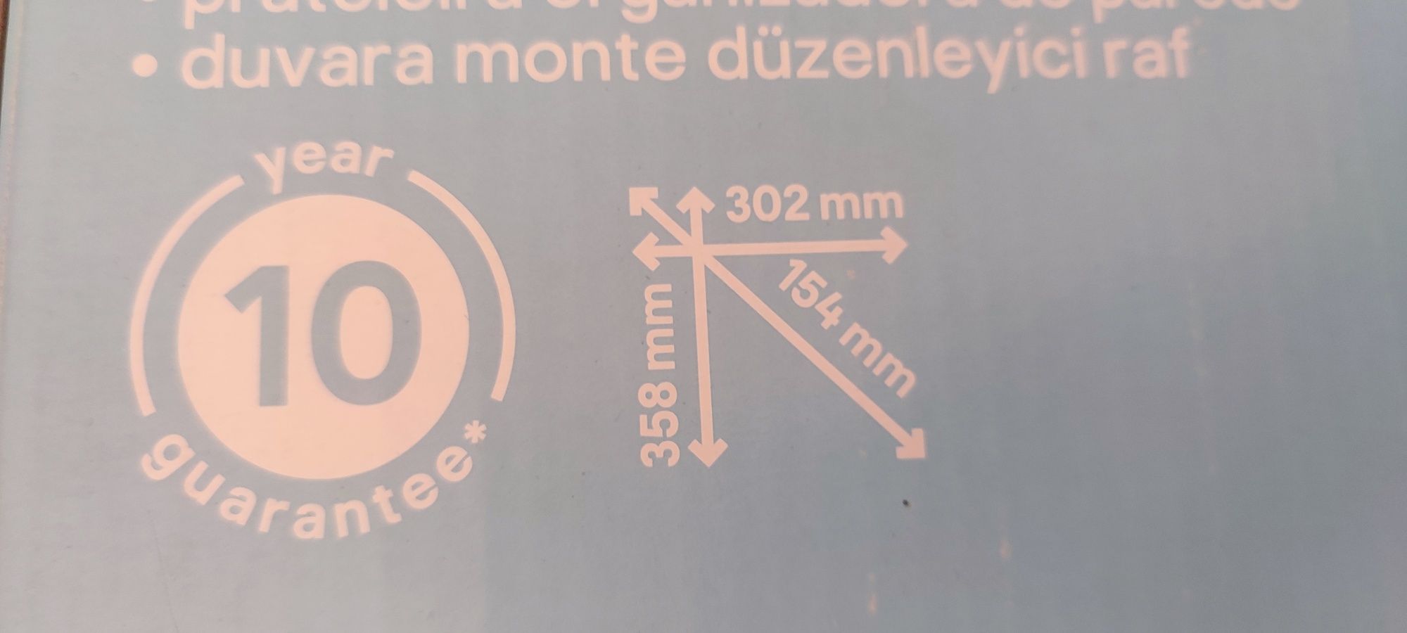 Nowa półka na reling Good Home wymiary na fotkach