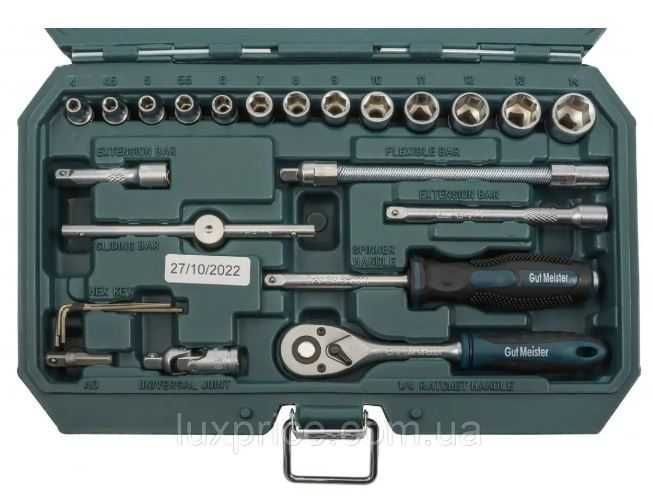 Професійний Набір інструментів 1/4 46 од, 4-14мм Gut Meister GM-01046