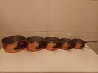 Conjunto de tachos em cobre