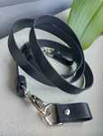 CZARNY STRUKTURA Nowy eco pasek + zaczepy do obag moon light moon
