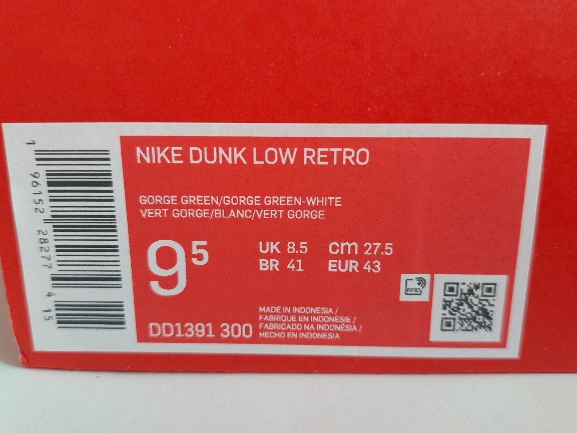 Nike  dunk low retro rozmiar 43